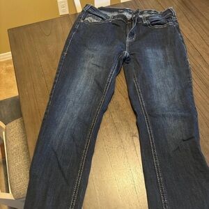 Cowgirl Tuff Co Dark Don’t Fence Me In jeans